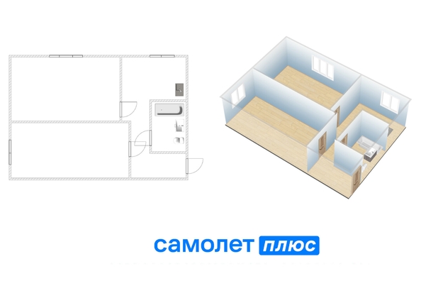 
  Продается 2-комн. квартира 39.7 м². Фото 1.