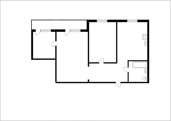 
  Продается 3-комн. квартира 56.2 м². Фото 2.