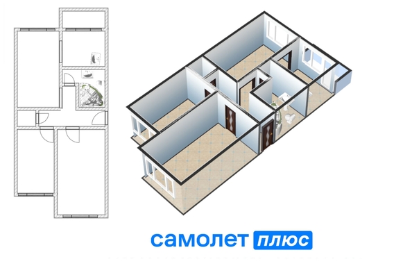 
  Продается 3-комн. квартира 69 м². Фото 30.