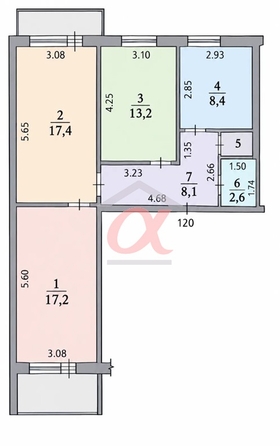 
  Продается 3-комн. квартира 67.9 м². Фото 30.