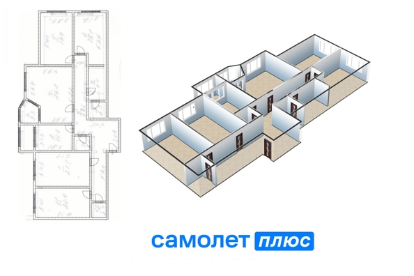 
  Сдается  квартира 159.9 м². Фото 2.