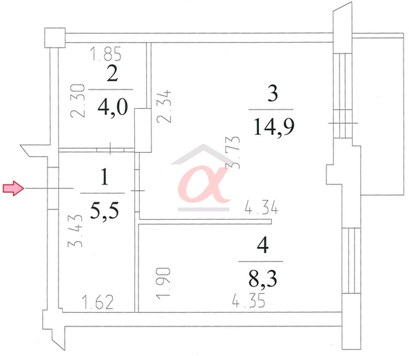 
  Продается 1-комн. квартира 33 м². Фото 3.