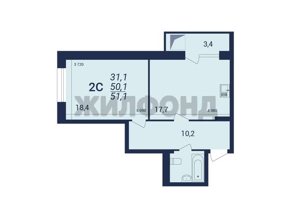 
   Продам 1-комнатную, 50.9 м², Кирова ул, 242

. Фото 24.