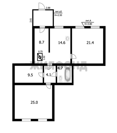 
  Продается 2-комн. квартира 88 м². Фото 10.