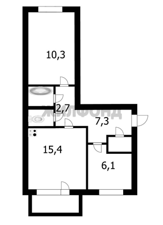 
   Продам 2-комнатную, 43.4 м², Лейтенанта Амосова ул, 77/1

. Фото 12.