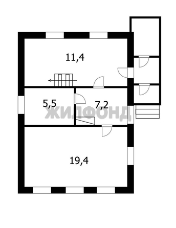 
   Продам дом, 72.4 м², Новосибирск

. Фото 18.