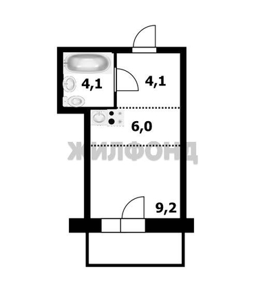 
   Продам студию, 23.4 м², Танковая ул, 36

. Фото 19.