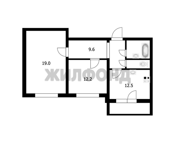
   Продам 2-комнатную, 56.4 м², Сибирский мкр, 1

. Фото 10.