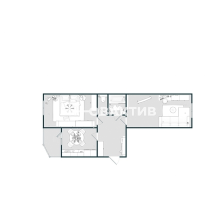 
  Продается 2-комн. квартира, 61.6 м², Ивлева ул, д. 160
. Фото 2.