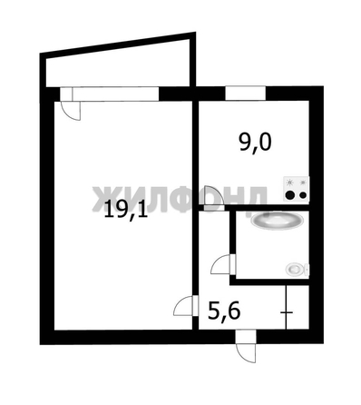 
   Продам 1-комнатную, 38.3 м², Сухарная ул, 78

. Фото 5.
