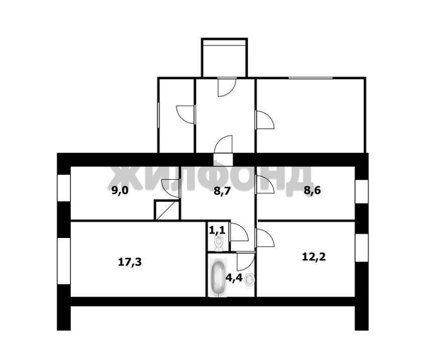 
   Продам дом, 61.3 м², Береговое

. Фото 20.