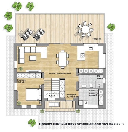 
   Продам дом, 151 м², Ленинское село

. Фото 2.