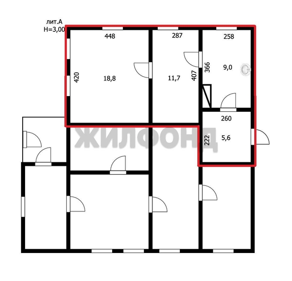 
   Продам дом, 45.1 м², Новосибирск

. Фото 9.