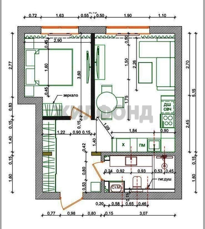 
   Продам 2-комнатную, 41.9 м², Спектр мкр, 15

. Фото 35.