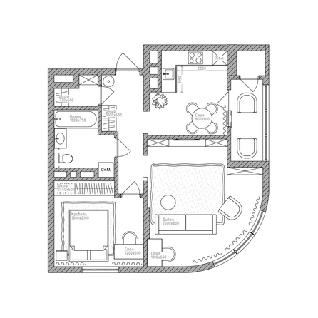
  Продается 2-комн. квартира 59.7 м², в ЖК Беринг, дом 2. Фото 2.