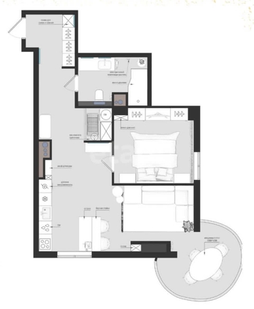 
   Продам 1-комнатную, 69 м², Дачная ул, 5

. Фото 23.