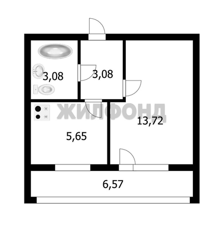 
   Продам 1-комнатную, 25.4 м², Дмитрия Шмонина ул, 2

. Фото 8.