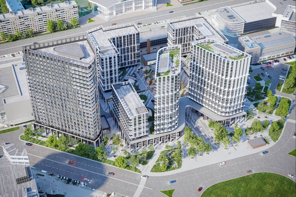 
  Продается 1-комнатный апартамент, 37.14 м², АК АЭРОН, cекция B1
. Фото 1.