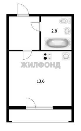 
   Продам студию, 19.4 м², Олимпийской Славы мкр, 2

. Фото 13.