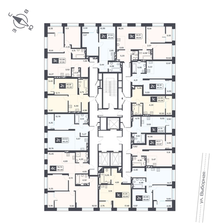 
   Продам 2-комнатную, 46.25 м², Астон. Геометрия, дом 4

. Фото 1.