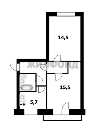 
   Продам 2-комнатную, 44.2 м², Степная ул, 35

. Фото 21.