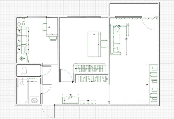 
  Сдается 2-комн. квартира, 45 м², Бориса Богаткова ул, д. 208/1
. Фото 16.