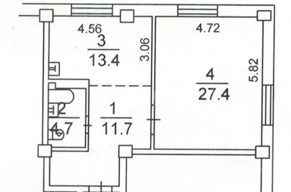 
  Сдается 2-комн. квартира, 57.2 м², Кирова ул, д. 27/3
. Фото 16.