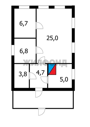 
   Продам дом, 51.4 м², Чик

. Фото 27.