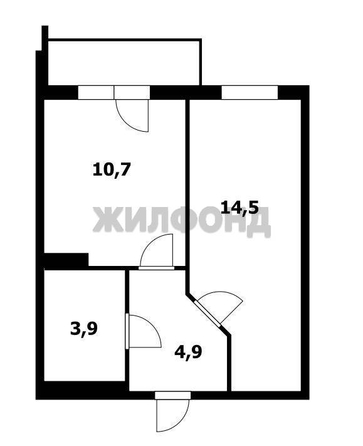 
  Продается 1-комн. квартира, 33.9 м², ЖК Матрешкин двор, 105, дом 1, сек 2
. Фото 9.