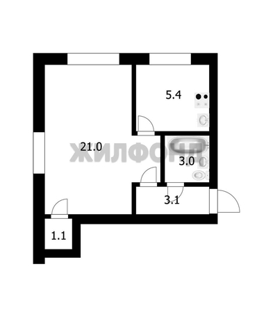 
  Продается 1-комн. квартира, 33.6 м², Титова ул, д. 16
. Фото 12.