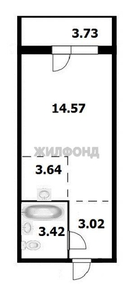 
  Продается студия, 24 м², Дзержинского пр-кт, д. 32а
. Фото 11.