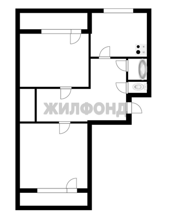 
  Продается 2-комн. квартира, 53 м², Зеленая ул, д. 27
. Фото 9.