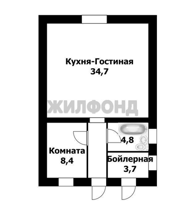 
  Продается дом, 58.7 м², Новосибирск
. Фото 5.