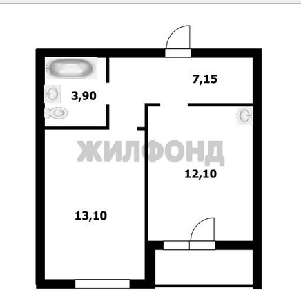 
  Продается 1-комн. квартира, 37 м², ЖК Красный проспект, дом 1
. Фото 18.