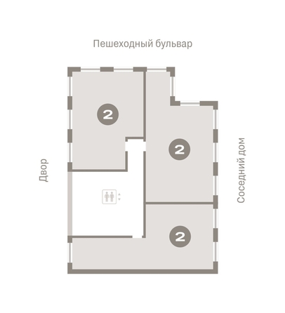 
  Продается 2-комн. квартира, 77.83 м², ЖК Пшеница, дом 2.1
. Фото 1.