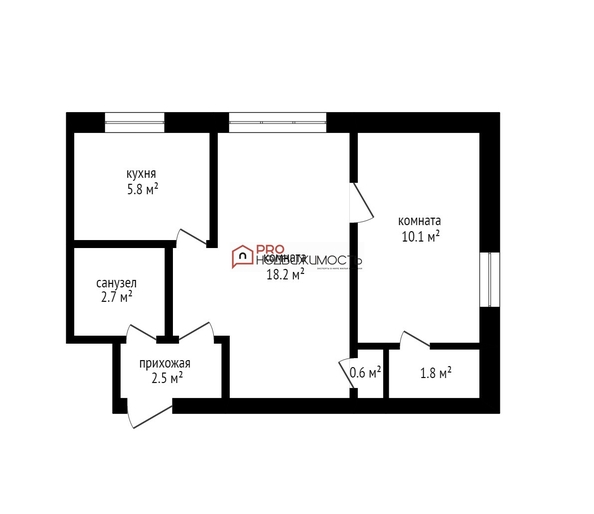 
  Продается 2-комн. квартира, 41.6 м², Закриевского ул, д. 4
. Фото 6.