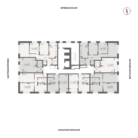 
  Продается 3-комн. квартира, 71.36 м², ЖК Ньютон, корпус 2
. Фото 1.