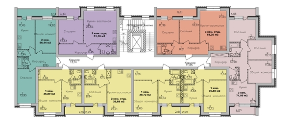 
  Продается 2-комн. квартира, 39.88 м², ЖК Дивногорский, дом 24
. Фото 1.