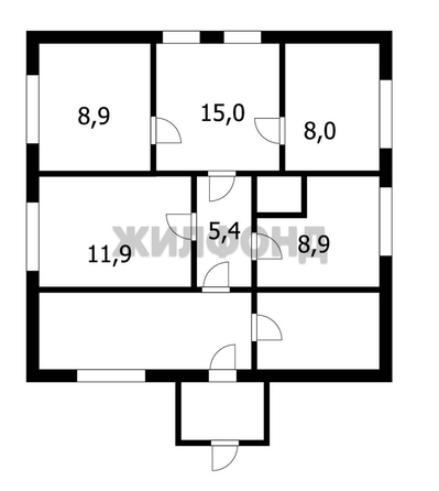 
  Продается дом, 59 м², рабочий поселок Ордынское
. Фото 2.