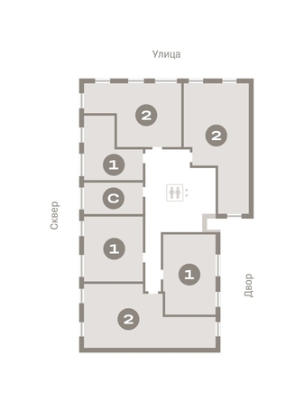 
  Продается студия, 22.01 м², ЖК Пшеница, дом 4
. Фото 12.
