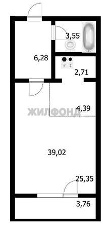 
  Продается студия, 32.7 м², Плющихинская ул, д. 1
. Фото 1.