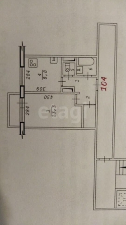 
  Продается 1-комн. квартира, 31.6 м², Мира ул, д. 59/1
. Фото 2.