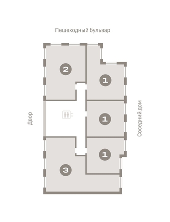 
  Продается 2-комн. квартира, 74.46 м², ЖК Пшеница, дом 2.1
. Фото 1.