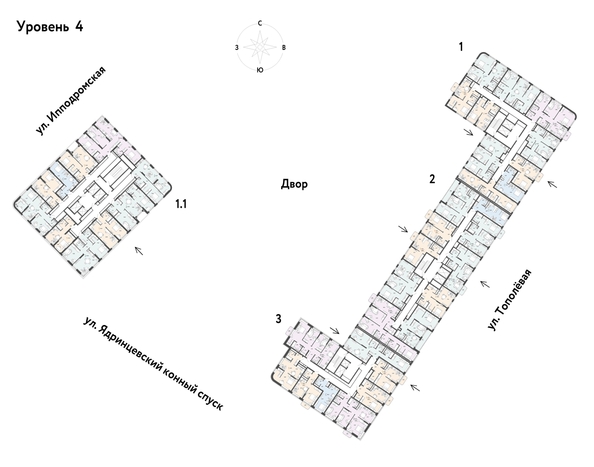 
  Продается 2-комн. квартира, 67.5 м², ЖК Страна.Тополевая, корпус 1
. Фото 1.