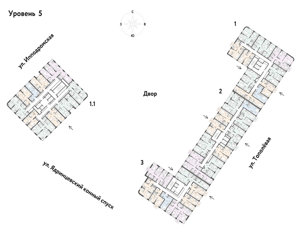 
  Продается 1-комн. квартира, 47.66 м², ЖК Страна.Тополевая, корпус 2
. Фото 1.