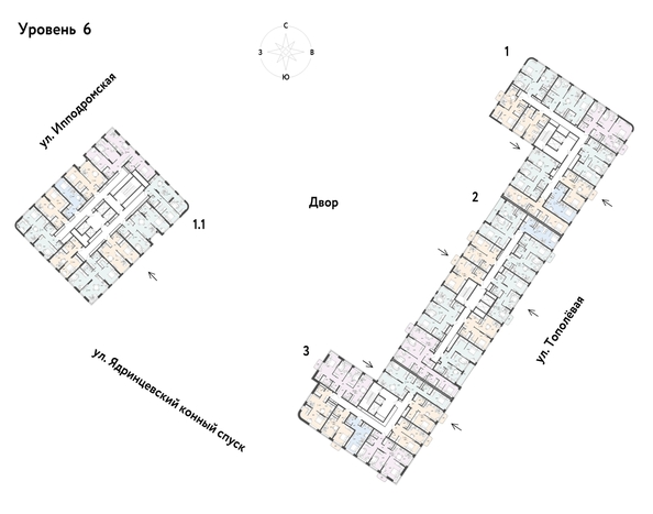 
  Продается 2-комн. квартира, 68.92 м², ЖК Страна.Тополевая, корпус 2
. Фото 1.