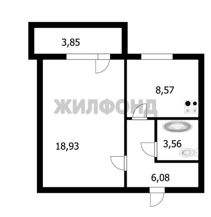 
  Продается 1-комн. квартира, 37 м², Спортивная ул, д. 23
. Фото 12.