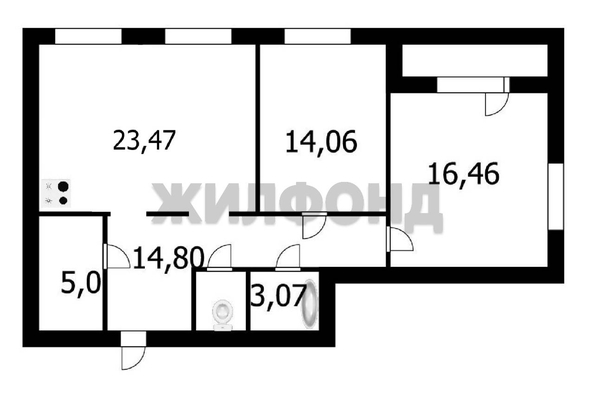 
  Продается 3-комн. квартира, 80.66 м², Сержанта Коротаева ул, д. 9/1
. Фото 20.