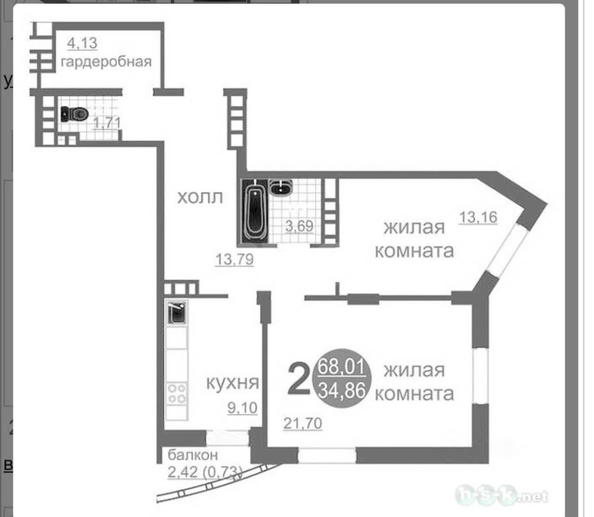 
  Сдается 3-комн. квартира, 60 м², Закаменский мкр, д. 11
. Фото 14.