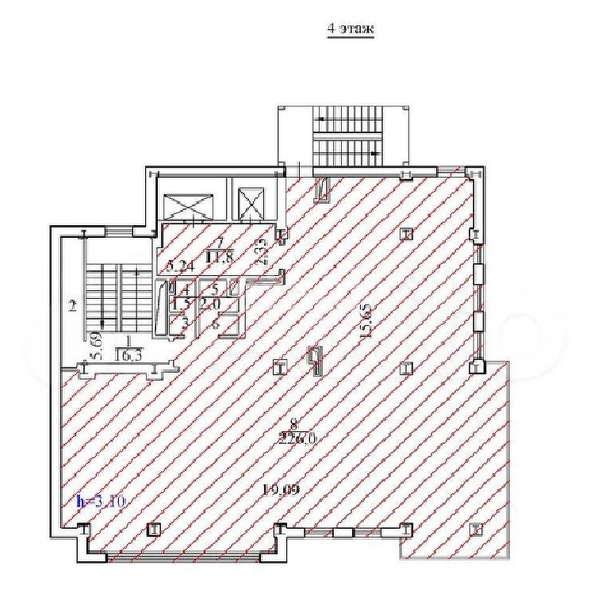 
  Сдается офис, 243.6 м², Красный пр-кт, д. 14/1
. Фото 6.